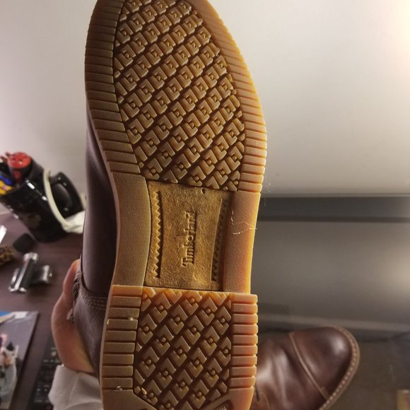 timberland boots size nine with a zipper main image 5